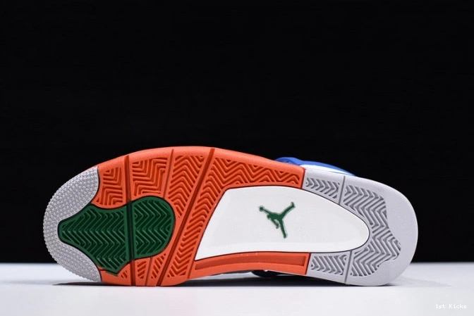 1st Kicks 4 308497- white blue bright crimson-royal air jordan HighQuality 1823 1108